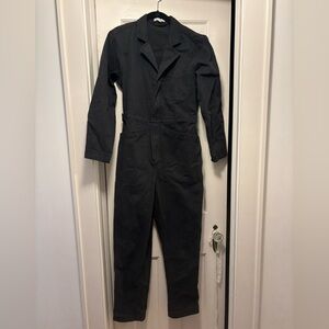 Alex Mill herringbone jumpsuit, black, size S